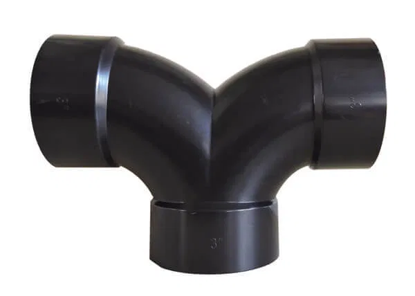 D50-3047 – VALTERRA LLC Sewer Waste Valve Fitting, Double 1/4 Bend 3 Inch Hub Drain/ Waste/ Ventilation (DWV) Plastic